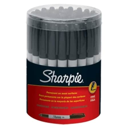 Sharpie Marker Black Fine 36 Ct Canister